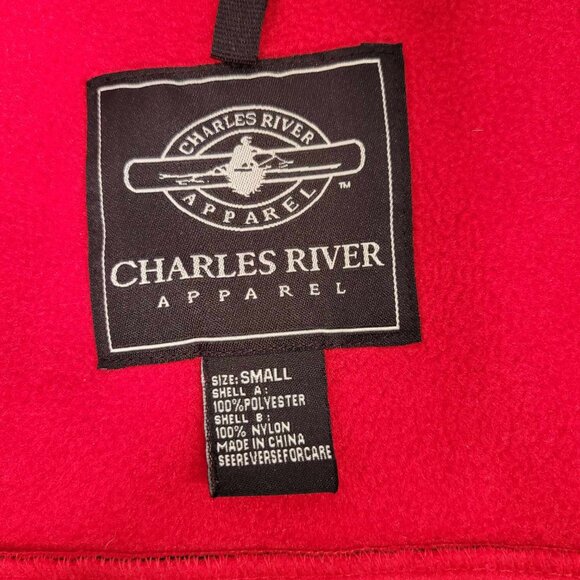 2557 Charles River Texas Tech Men's Full Zip Fleece Jacket Size Small - Picture 2 of 5